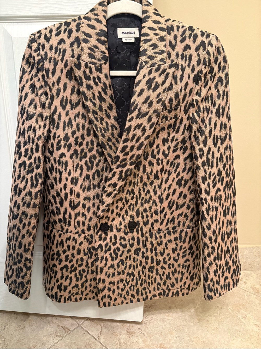 Zadig & Voltaire Visko Leopard Blazer | Size 36 | US size 6 |Excellent Condition - Picture 3 of 6